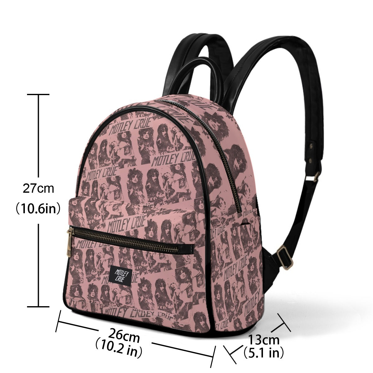 Motley Crue Slanted Mini-Backpack - Vegan Leather [Backpack]