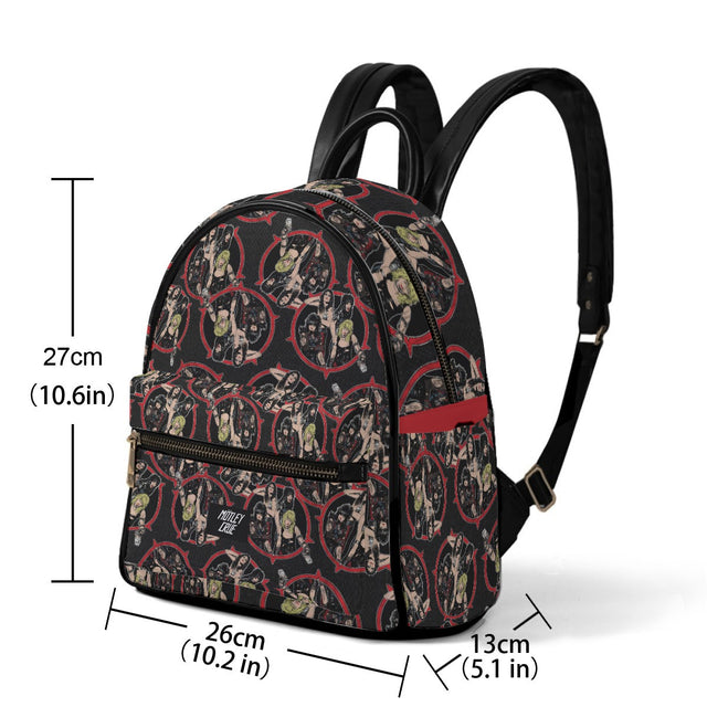 Motley Crue The Band Mini-Backpack - Vegan Leather []