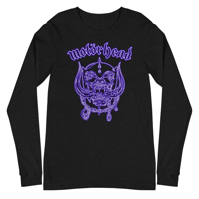 MerchMoment - Motorhead - Neon Blue Warpig Long Sleeve T-Shirt []