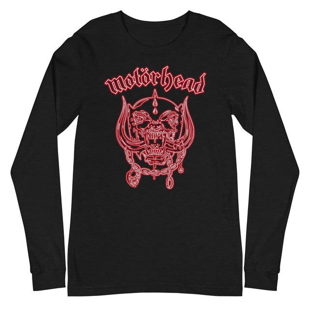 MerchMoment - Motorhead - Neon Red Warpig Long Sleeve T-Shirt []