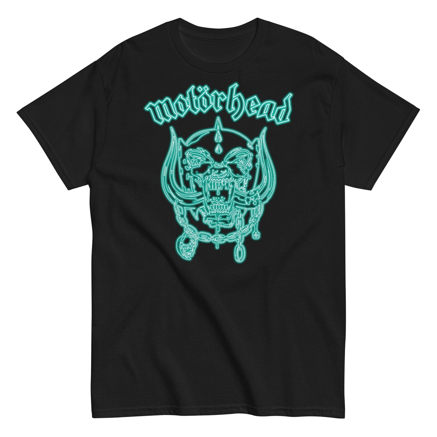 MERCHMOMENT Motorhead - Neon Teal Warpig T-Shirt [Apparel]