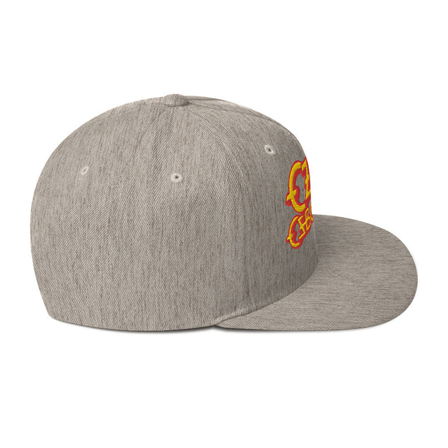 Ozzy Osborne Grey Embroidered Snapback Hat []