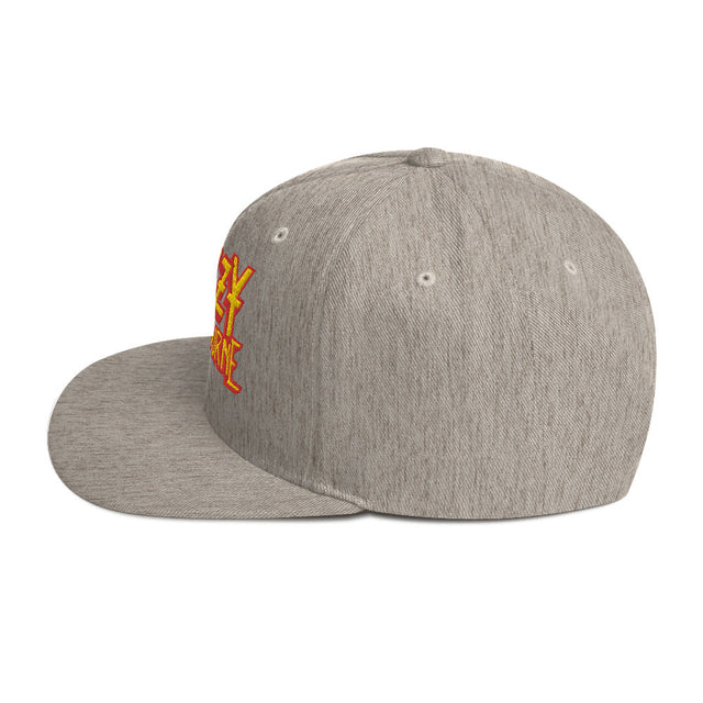 Ozzy Osborne Grey Embroidered Snapback Hat []