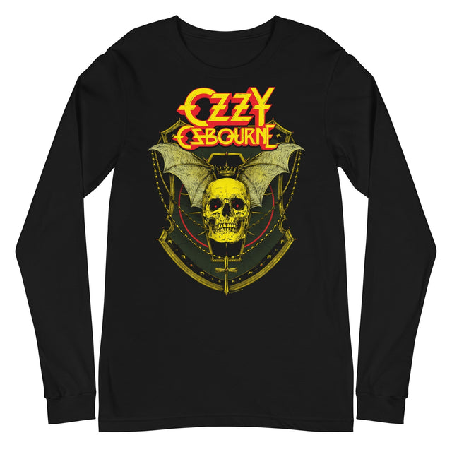 MerchMoment - Ozzy Osbourne - Bat Skull Long Sleeve T-Shirt []