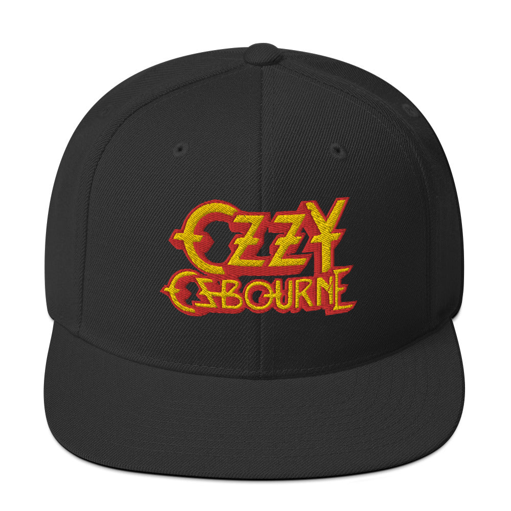 Ozzy Osbourne Black Embroidered Snapback Hat [Apparel]