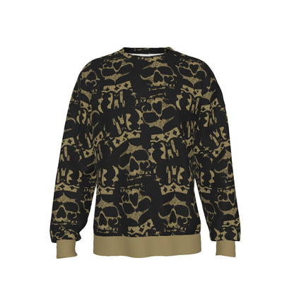 MERCHMOMENT Ozzy Osbourne Crown Skull All Over Print Sweatshirt [Apparel]