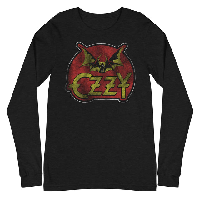 Ozzy Osbourne - Flaming Bat Long Sleeve T-Shirt []