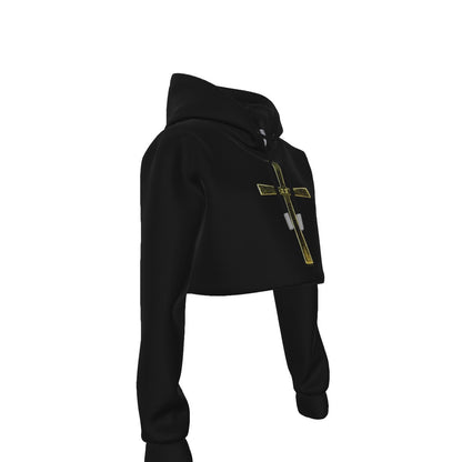 MERCHMOMENT Ozzy Osbourne Pray for Ozzy Women's Cropped Hoodie [Apparel]