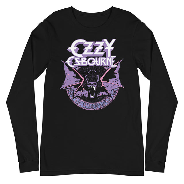 MerchMoment - Ozzy Osbourne - Purple Bat Long Sleeve T-Shirt []