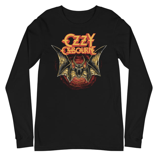 MerchMoment - Ozzy Osbourne - Screaming Bat Long Sleeve T-Shirt []