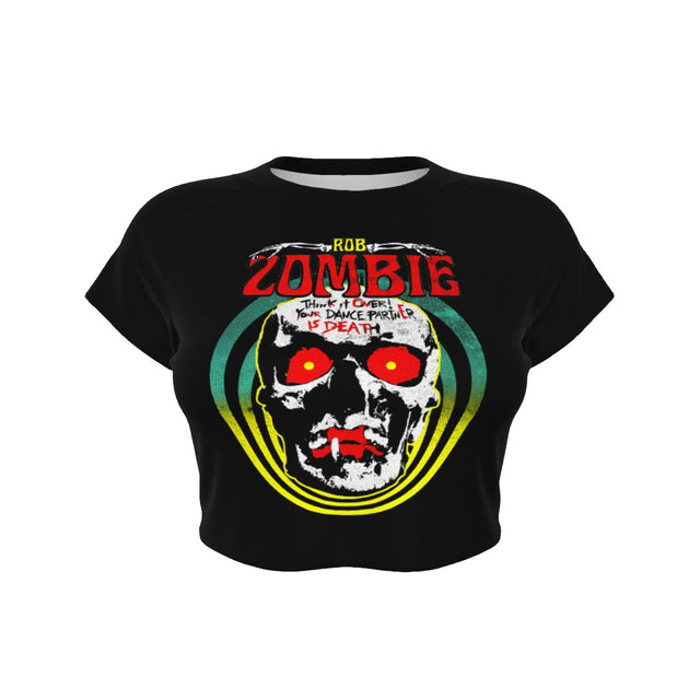 Rob Zombie Clown Skull Women's Crop Top []