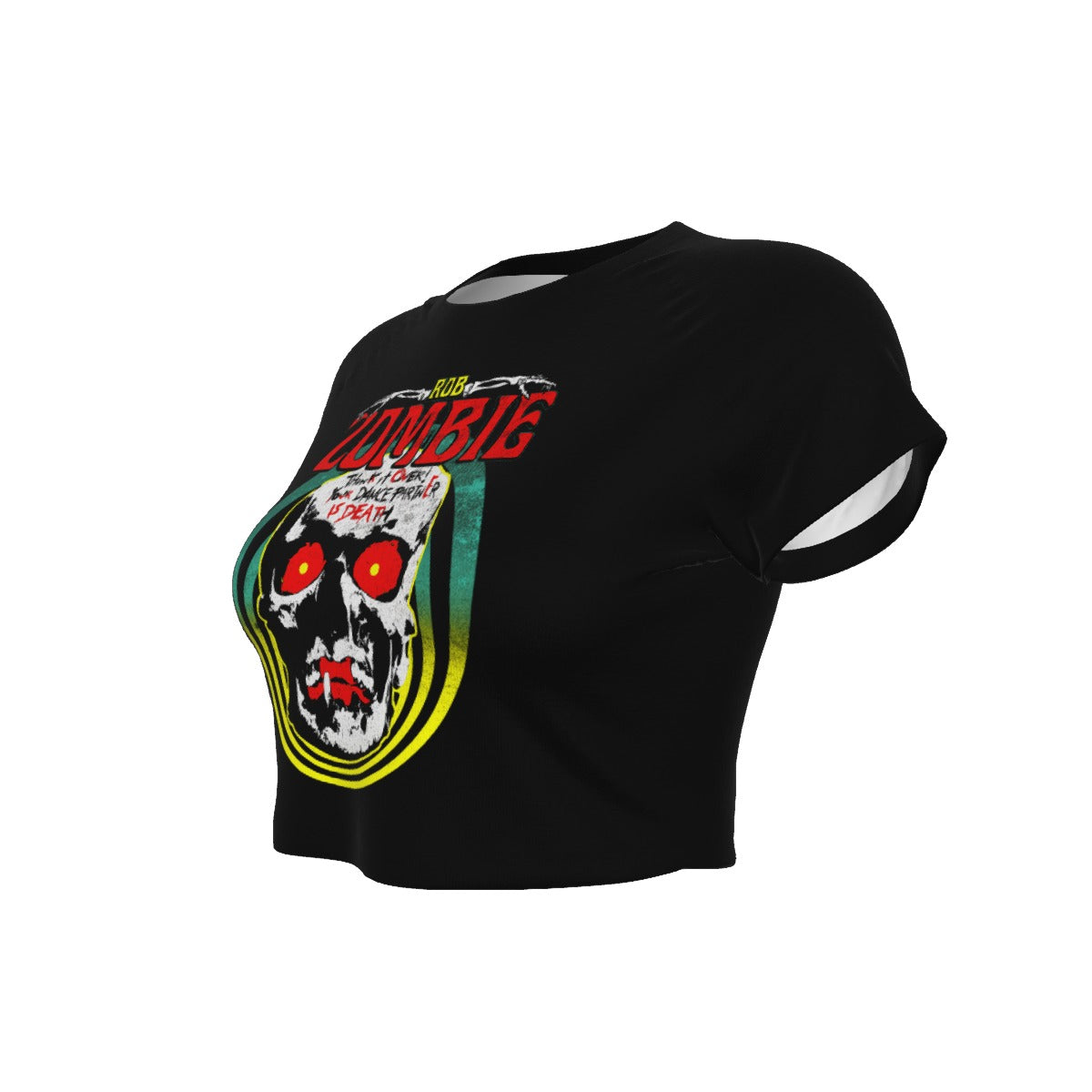 MERCHMOMENT Rob Zombie Clown Skull Women's Crop Top [Apparel]