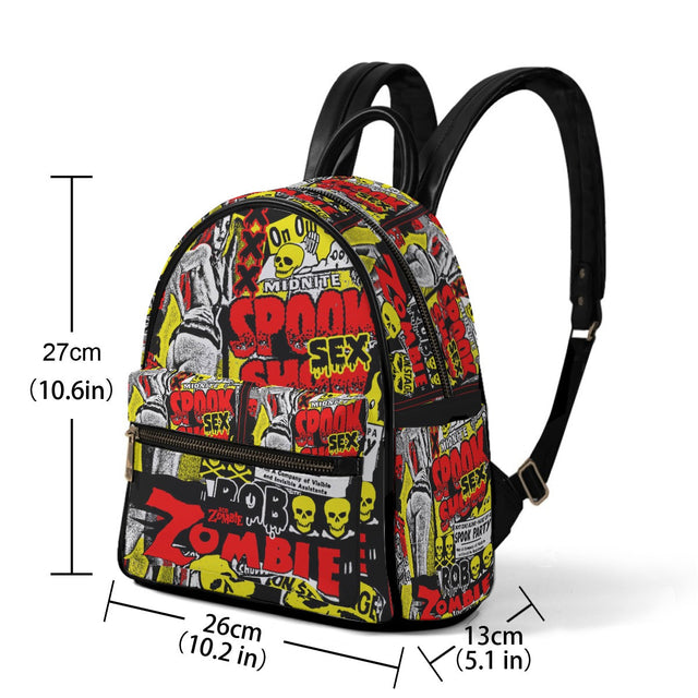 Rob Zombie Comic Book Mini-Backpack - Vegan Leather []