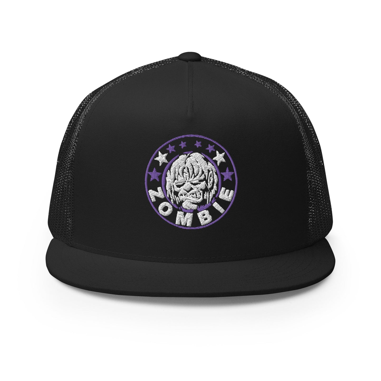 MERCHMOMENT Rob Zombie Purple Circle Embroidered Trucker Hat [Apparel]