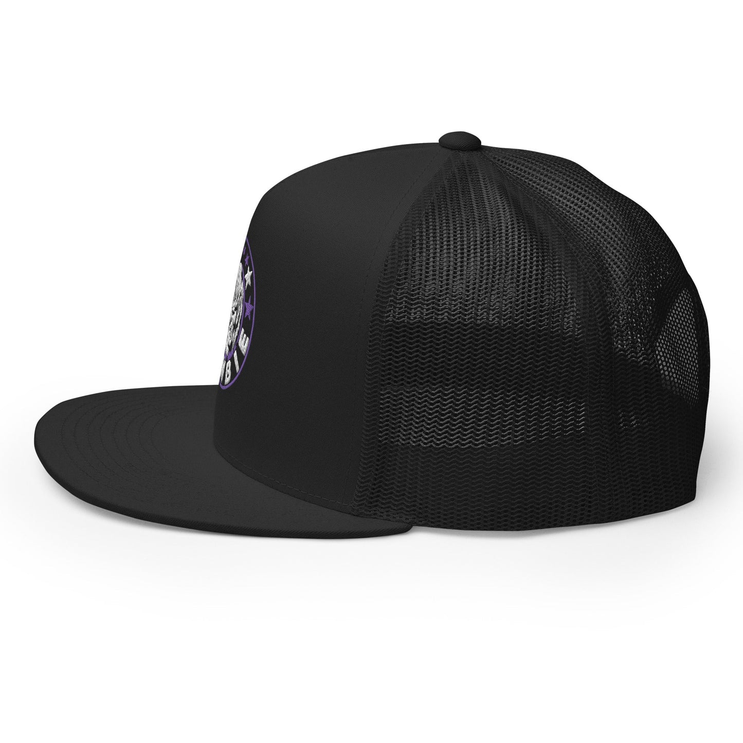 Rob Zombie Purple Circle Embroidered Trucker Hat [Apparel]