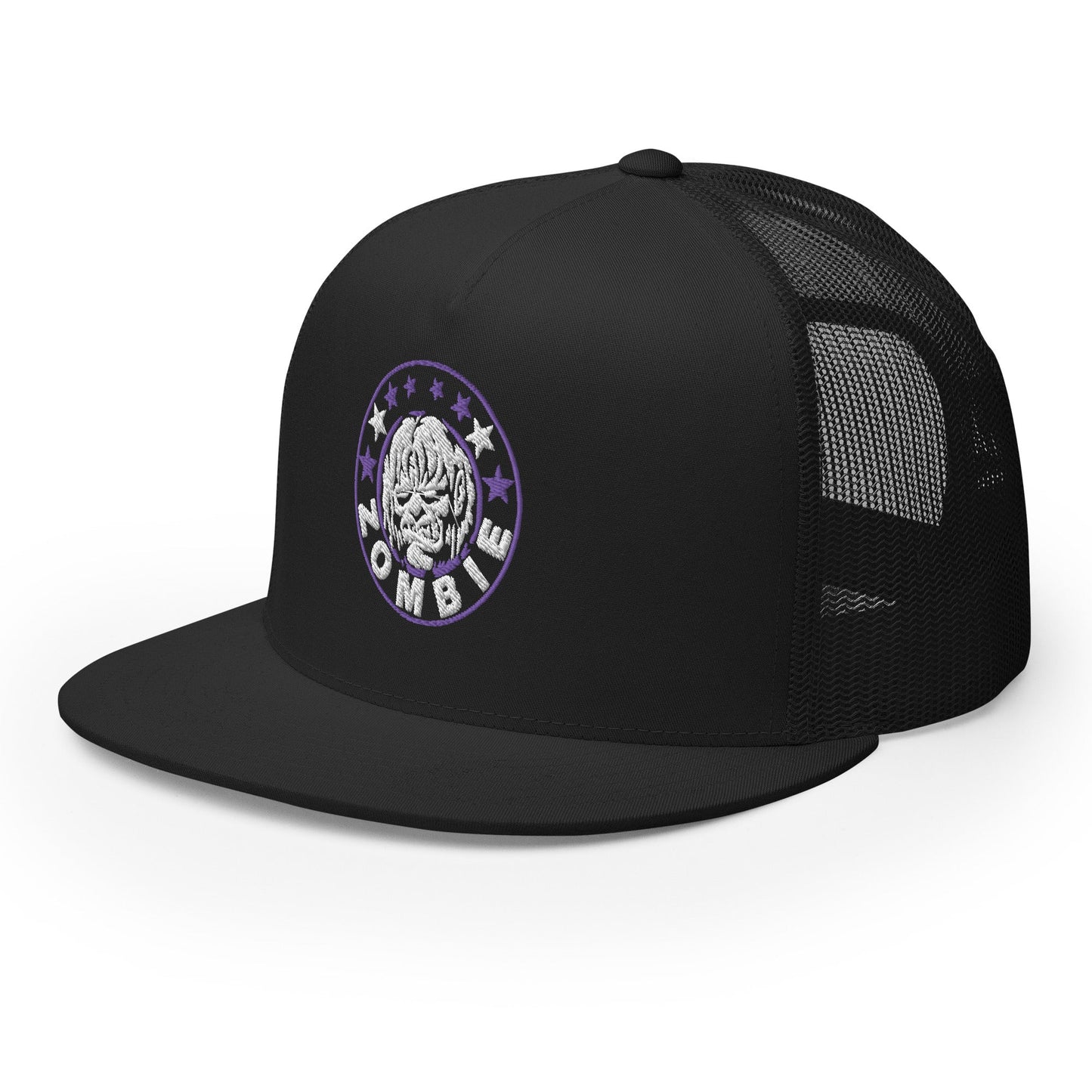 MERCHMOMENT Rob Zombie Purple Circle Embroidered Trucker Hat [Apparel]