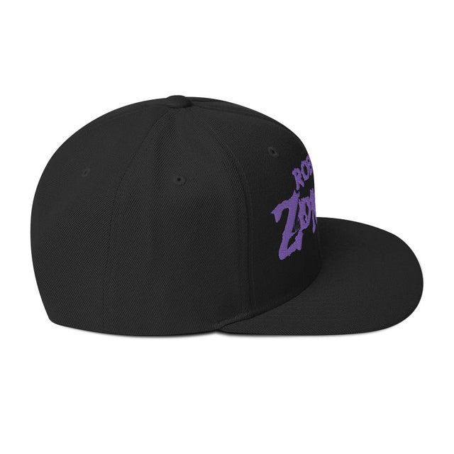 Rob Zombie Purple Logo Embroidered Snapback Hat []