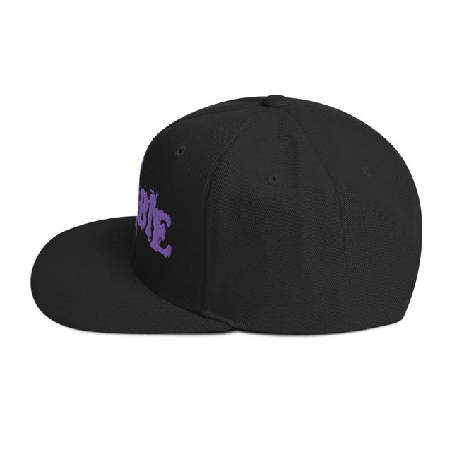 Rob Zombie Purple Logo Embroidered Snapback Hat []