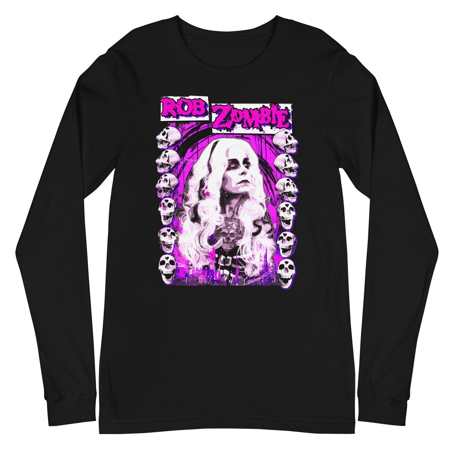 MERCHMOMENT Rob Zombie - Rob Skulls Long Sleeve T-Shirt [Apparel]