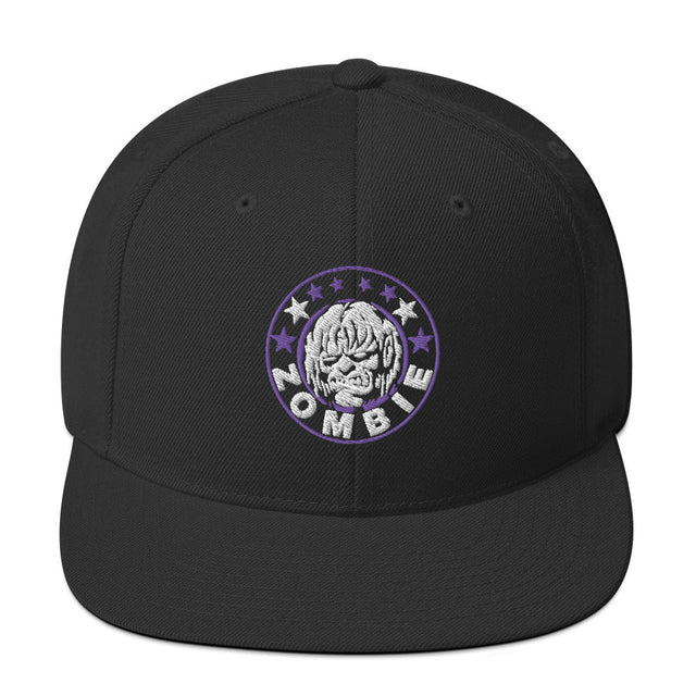 Rob Zombie Staring Black Embroidered Snap Back Hat []