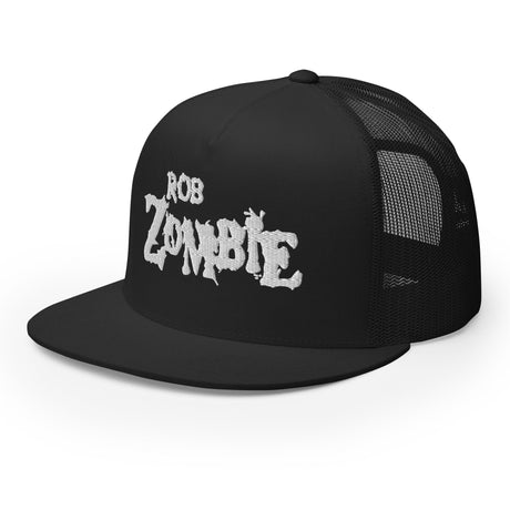 Rob Zombie White Logo Embroidered Trucker Hat []