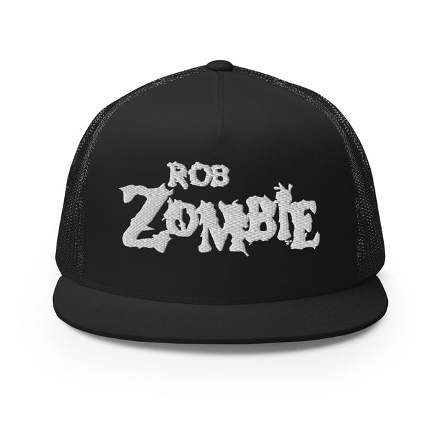 Rob Zombie White Logo Embroidered Trucker Hat []