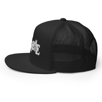 MERCHMOMENT Rob Zombie White Logo Embroidered Trucker Hat [Apparel]