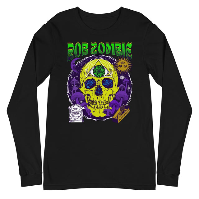 MerchMoment - Rob Zombie - Yellow Skull Long Sleeve T-Shirt []