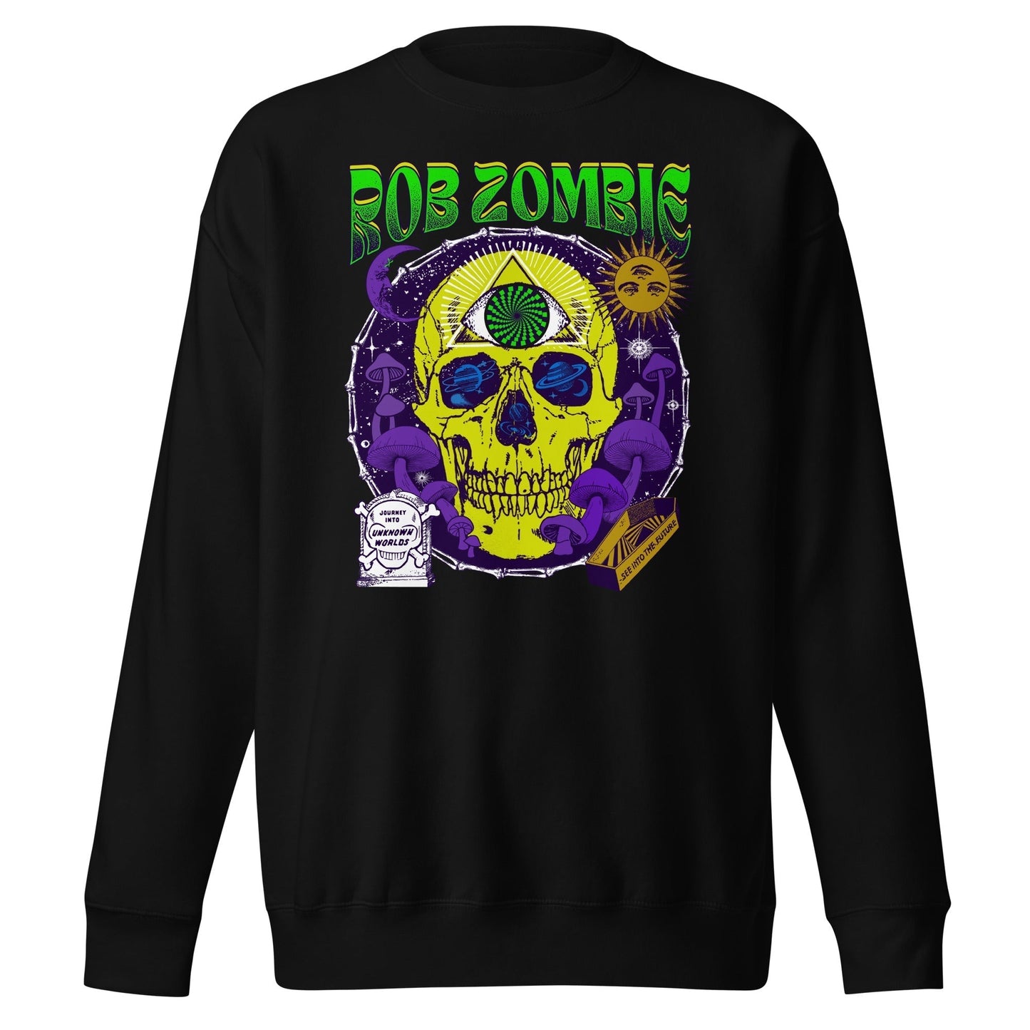 MERCHMOMENT Rob Zombie - Yellow Skull Sweatshirt [Apparel]