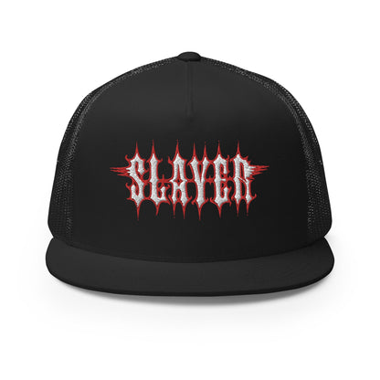 MERCHMOMENT Slayer Electric Logo Embroidered Trucker Hat [Apparel]