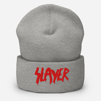 MERCHMOMENT Slayer Embroidered Beanie [Hat]