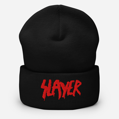 MERCHMOMENT Slayer Embroidered Beanie [Hat]