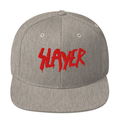 MERCHMOMENT Slayer Logo Embroidered Snapback Hat [Hat]