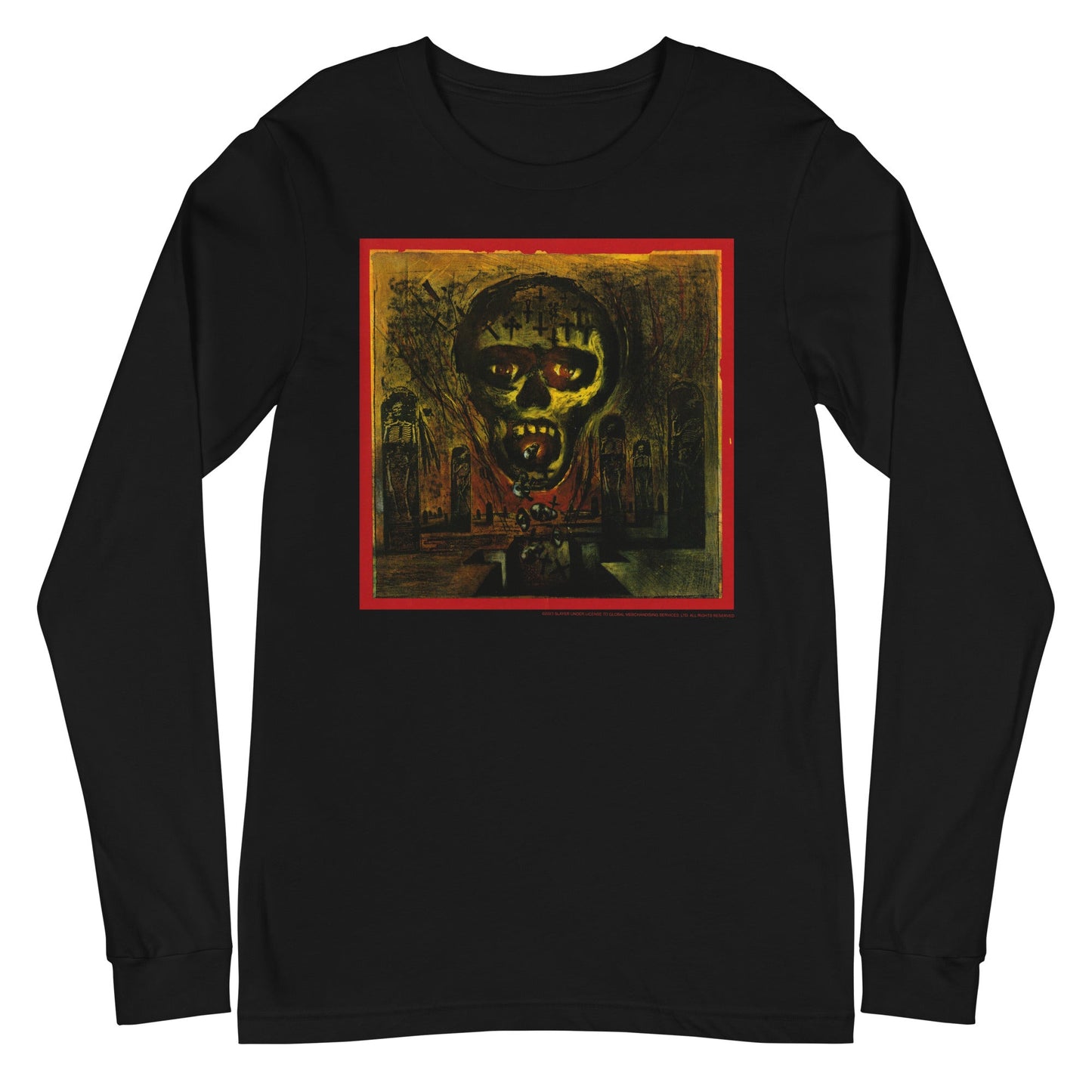 MERCHMOMENT Slayer - Painted Skull Long Sleeve T-Shirt [Apparel]
