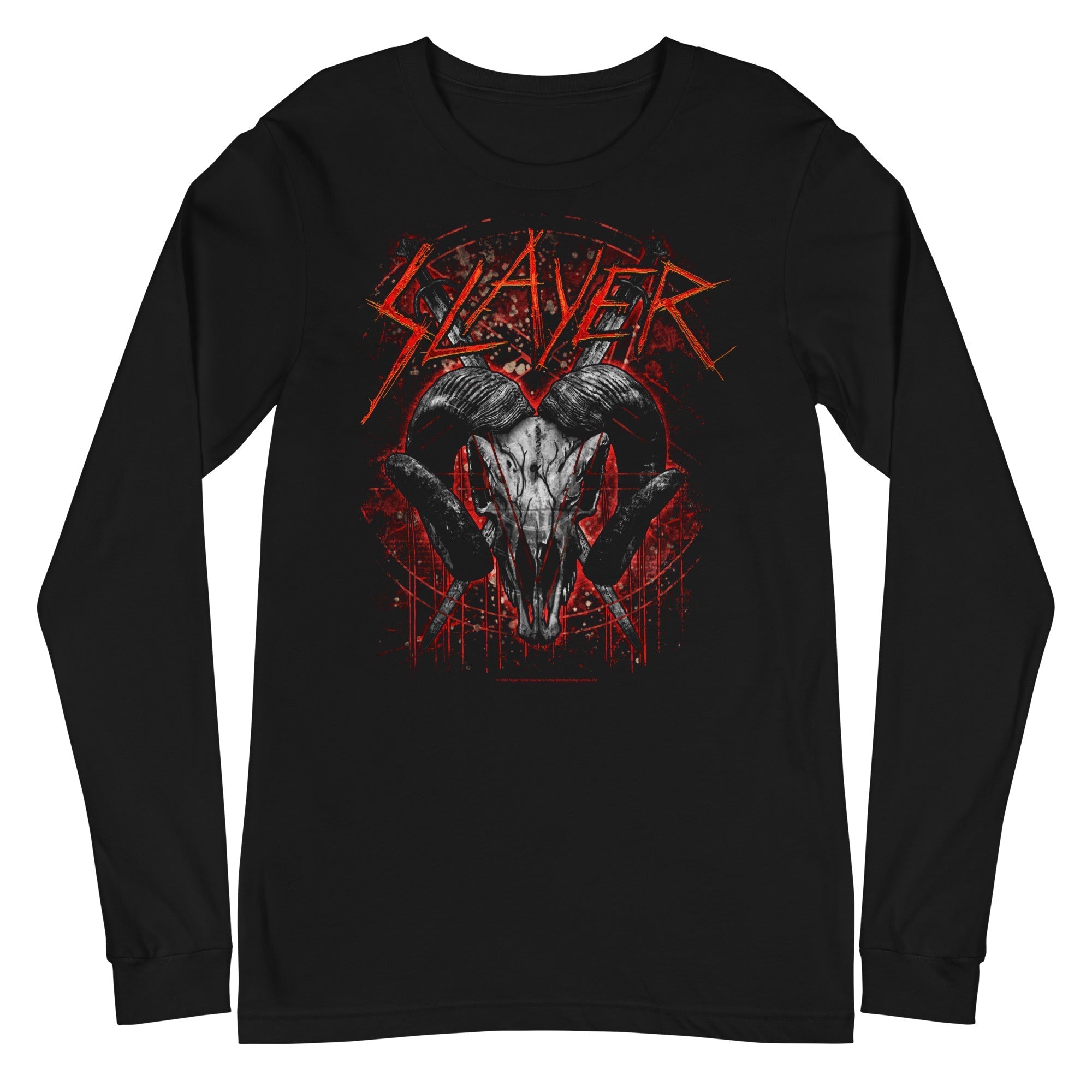Slayer - Ram's Head Long Sleeve T-Shirt [Apparel]