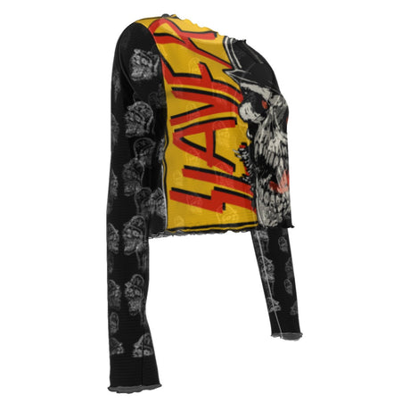 Slayer Screamin' Skull Women's Mesh Top []