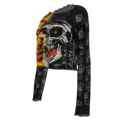 MERCHMOMENT Slayer Screamin' Skull Women's Mesh Top [Apparel]