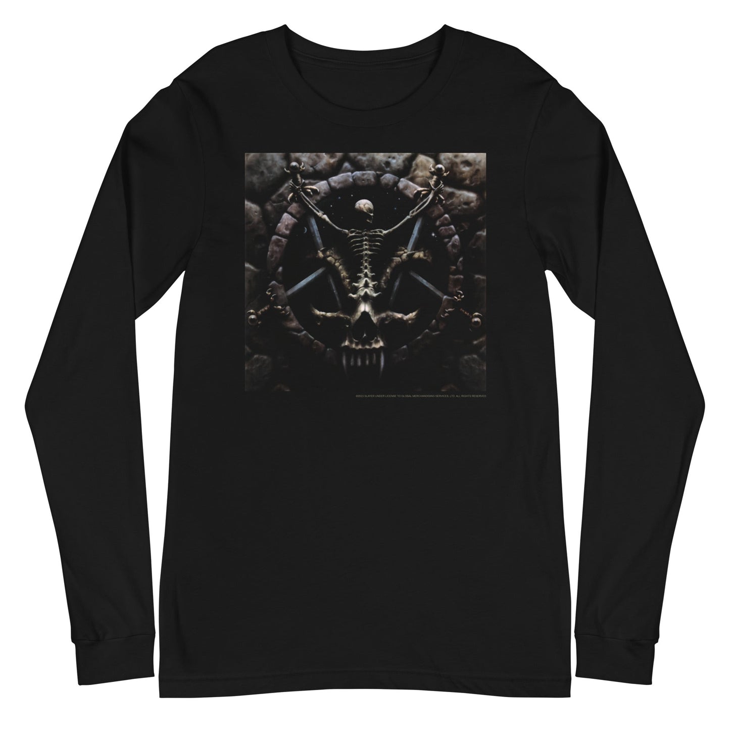 MERCHMOMENT Slayer - Skeleton Pentagram Long Sleeve T-Shirt [Apparel]