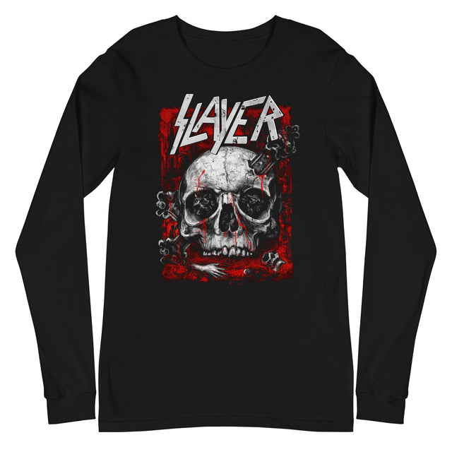 MerchMoment - Slayer - Skull Logo Long Sleeve T-Shirt []