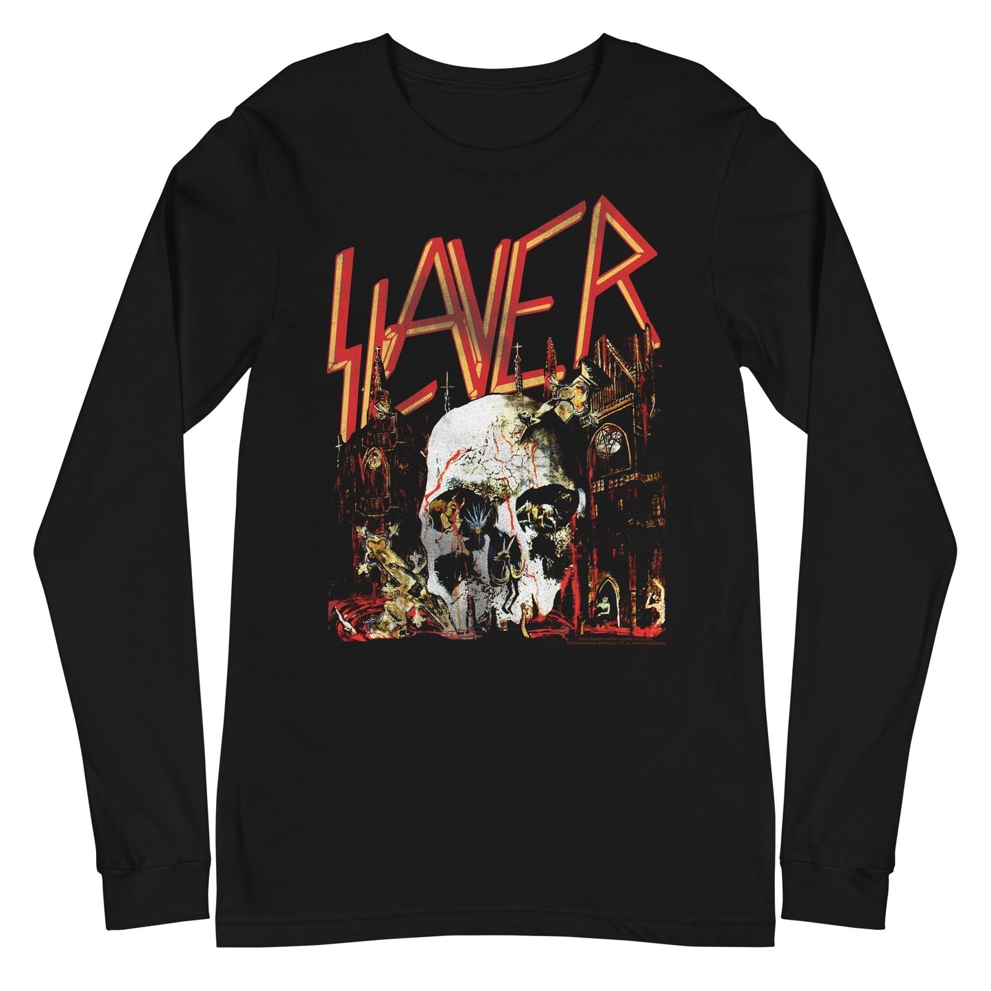 MERCHMOMENT Slayer - South Skull Long Sleeve T-Shirt [Apparel]