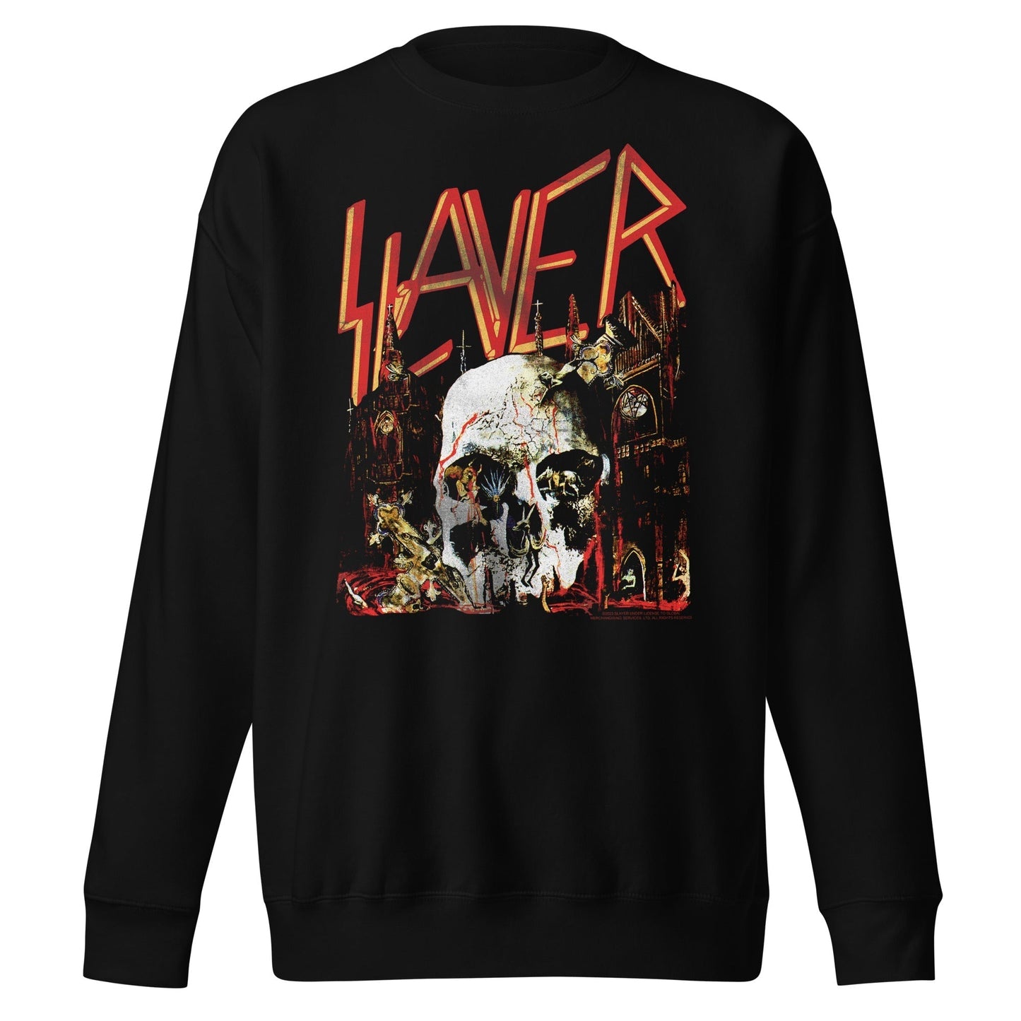MERCHMOMENT Slayer - South Skull Sweatshirt #1048 [Apparel]