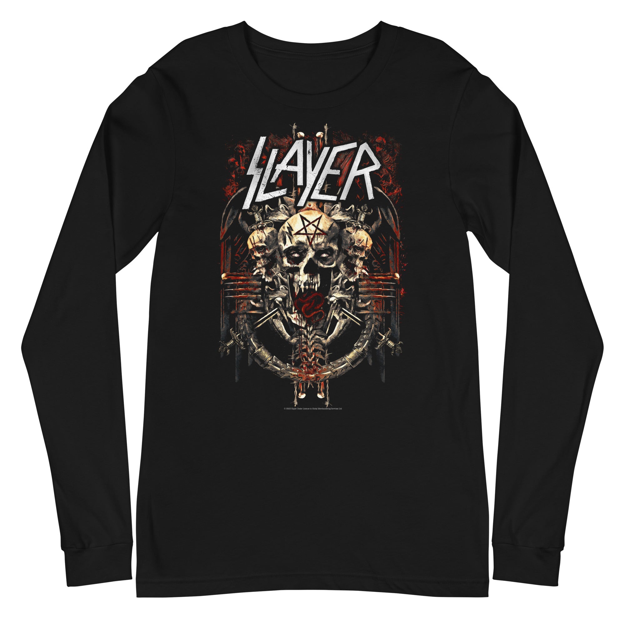 Slayer - Triple Skull Long Sleeve [L/S Shirt]