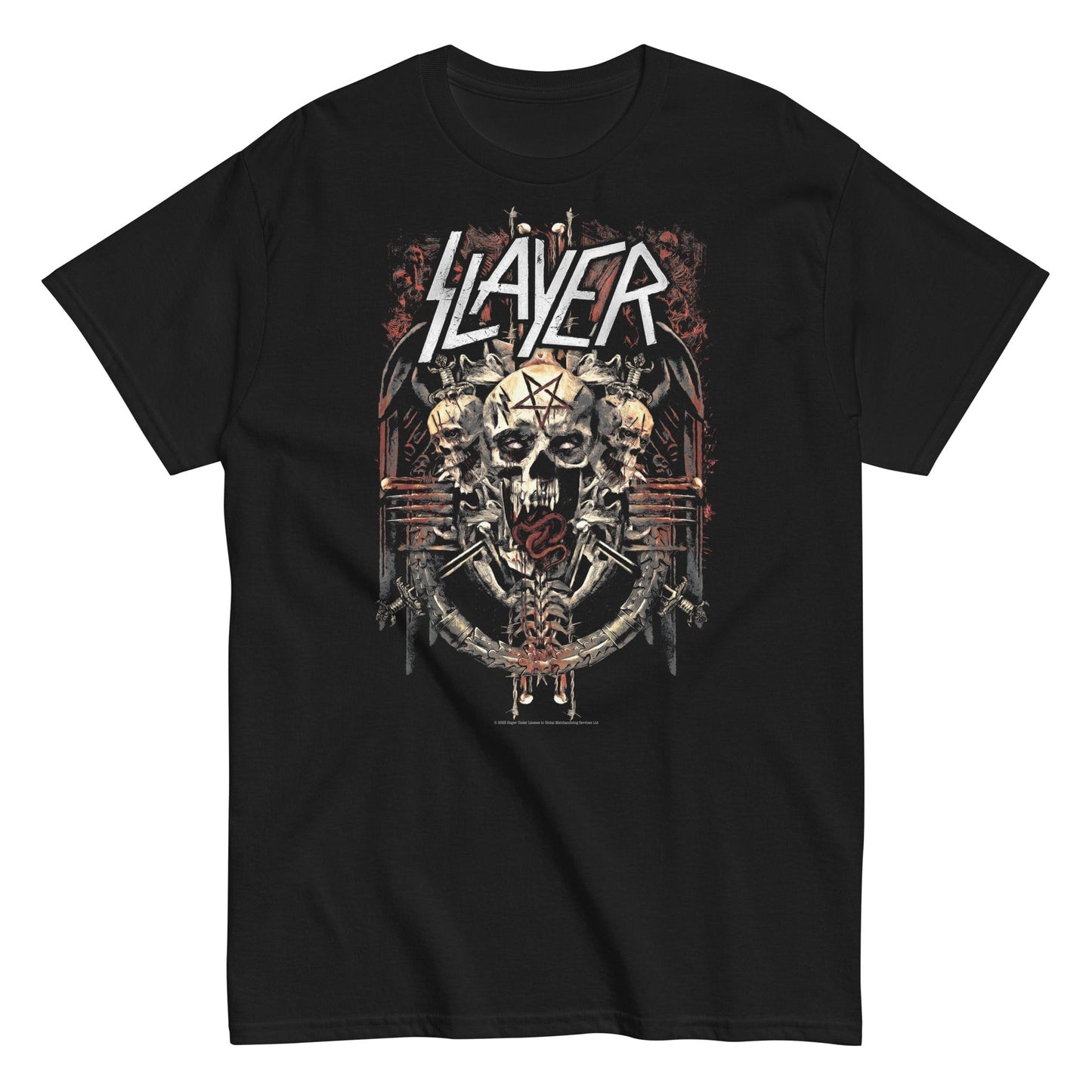 MERCHMOMENT Slayer - Triple Skull T-Shirt [Apparel]
