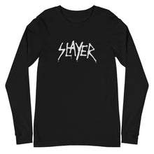 MERCHMOMENT Slayer - White Drip Logo Long Sleeve T-Shirt [Apparel]