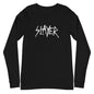 MERCHMOMENT Slayer - White Drip Logo Long Sleeve T-Shirt [Apparel]