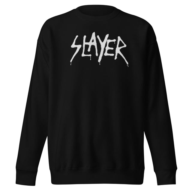 Slayer - White Drip Logo Sweatshirt []