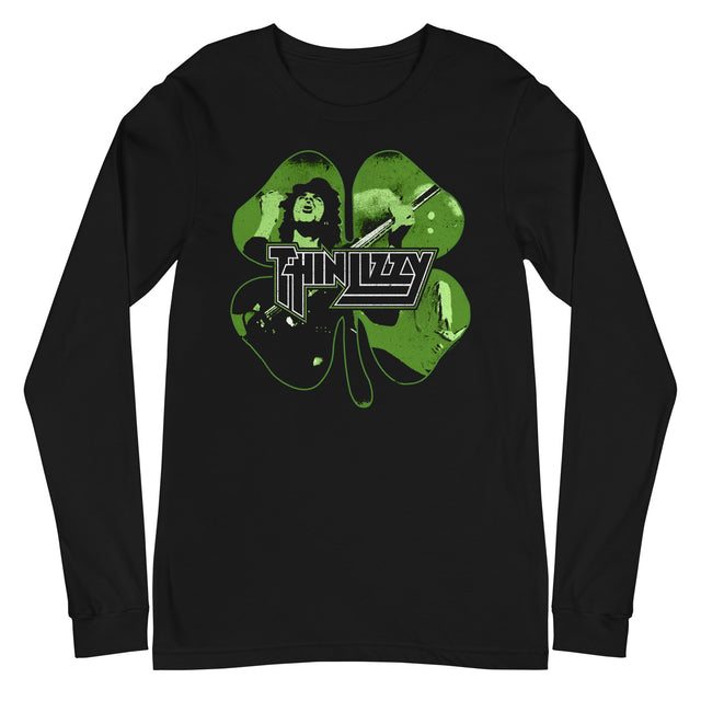 MerchMoment - Thin Lizzy - 4 Leaf Icons Long Sleeve T-Shirt []