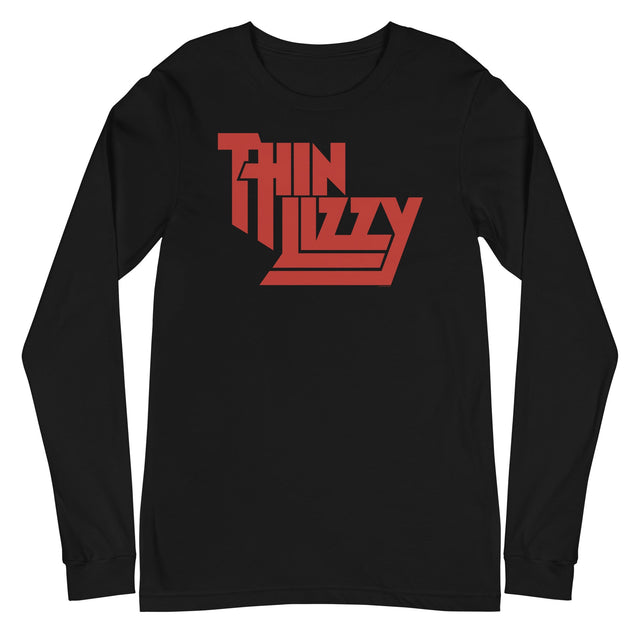 MerchMoment - Thin Lizzy - Classic Red Logo Long Sleeve T-Shirt []