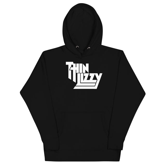 Thin Lizzy - Classic White Logo Hoodie []