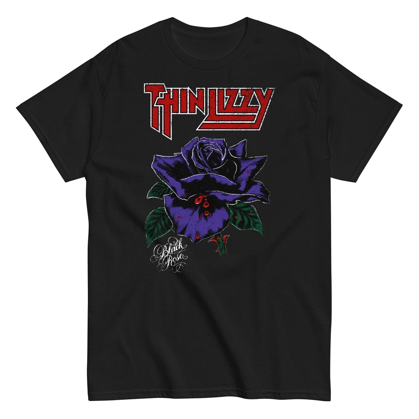 MERCHMOMENT Thin Lizzy - Purple Rose T-Shirt [Apparel]